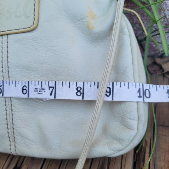 Fossil Vintage SL2083 Crossbody Bag Bone White Leather Western Cottagecore Style - Picture 9 of 12